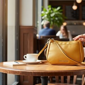 Dana Buchman Mustard Crossbody Bag